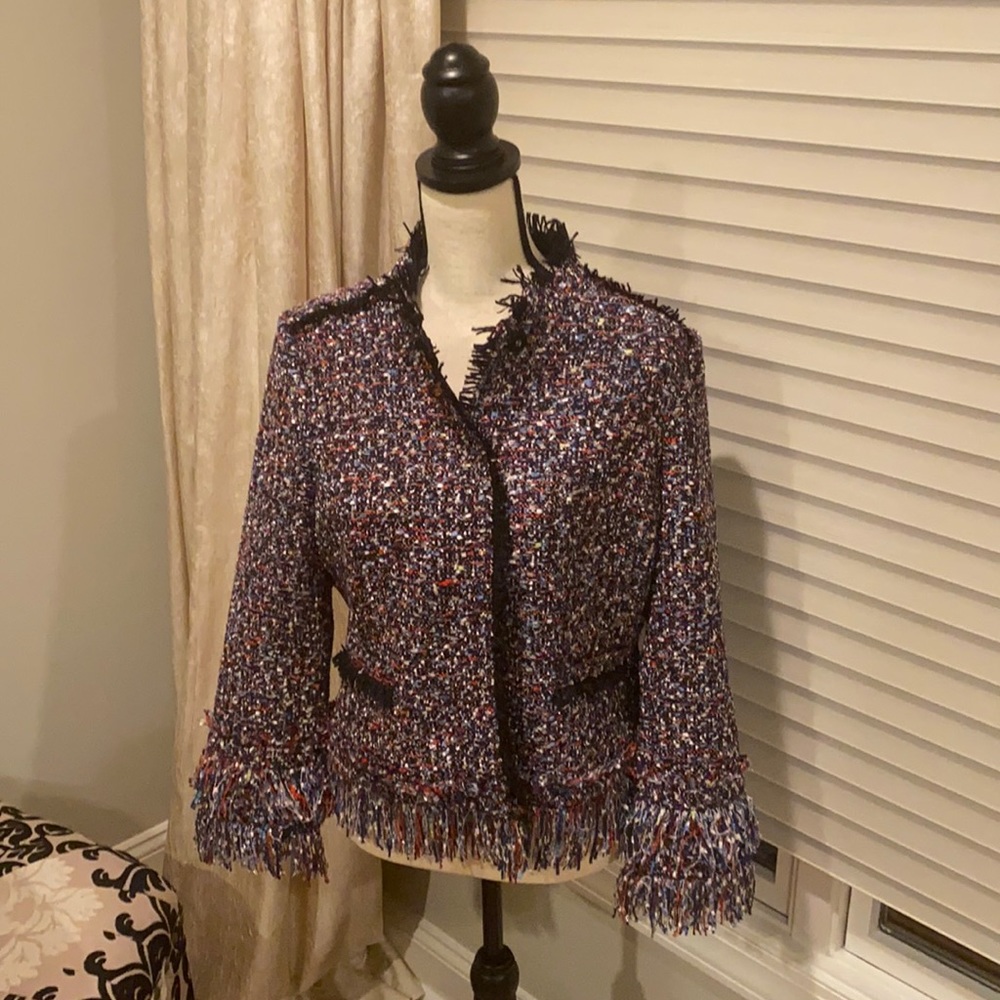 Beautiful tweed fringed jacket